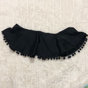 Women’s Aerie black bandeau bikini top